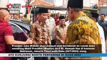 Presiden Jokowi Melayat ke Rumah Duka Almarhum Hamzah Haz Mantan Wakil Presiden RI 2001-2004