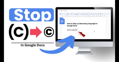 How To Stop (C) Becoming Copyright Symbol In Google Docs