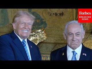 WATCH: Donald Trump Welcomes Benjamin Netanyahu To Mar-A-Lago