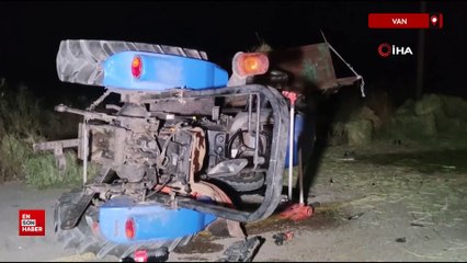 Van'da otomobil ile traktör çarpıştı