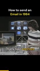 How to send an 'e-mail’ in 1984 #shorts #shortvideo #video #virals #videovira #innovationhub