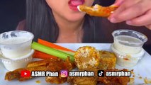 WINGSTOP FRIED CHICKEN WINGS HOT HONEY, MANGO HABANERO, LEMON PEPPER | ASMR | MUKBANG EATING SOUNDS