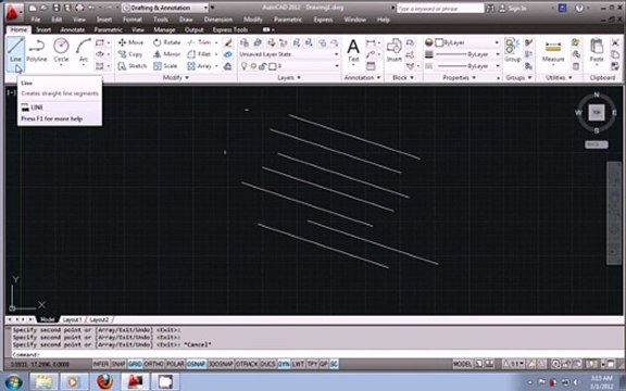 AutoCAD 2012 urdu tutorial part2 - Using the modify commands By MNRAQ