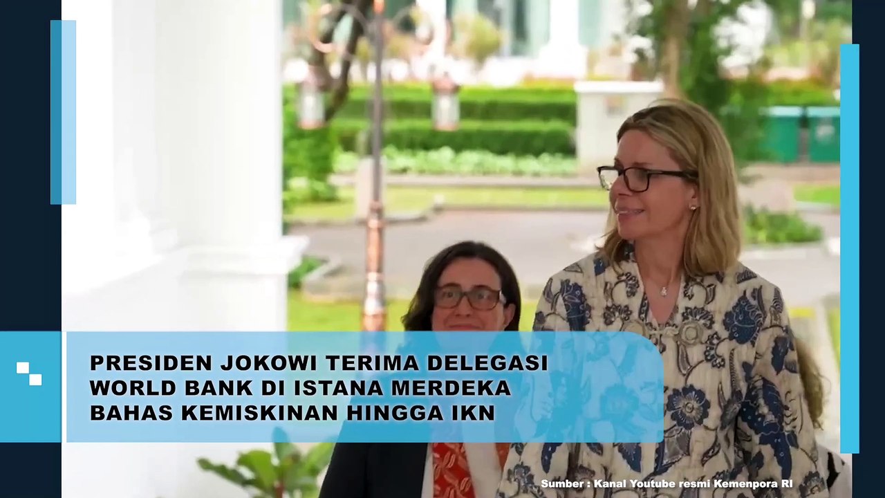 Bahas Kemiskinan Hingga IKN, Jokowi Terima Delegasi World Bank di Istana Merdeka