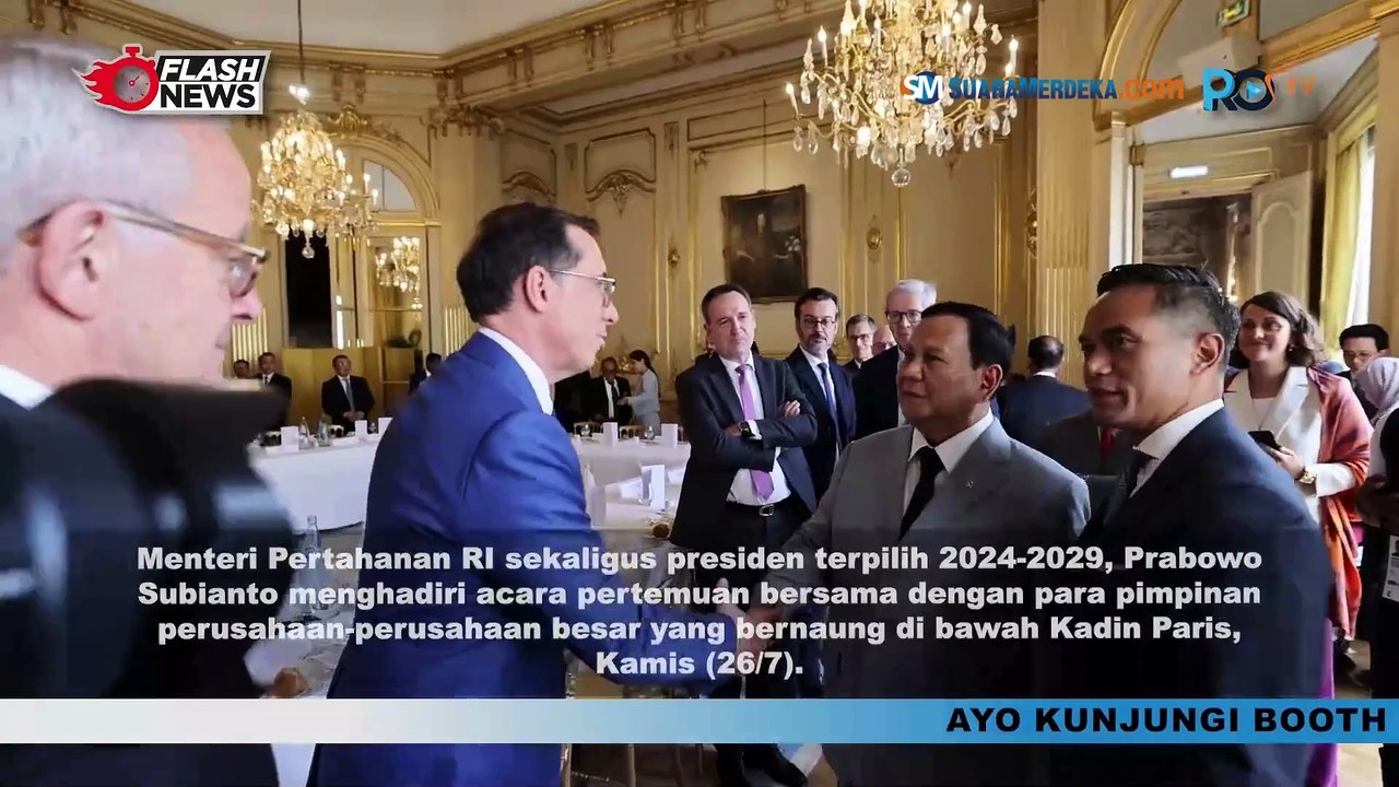 Prabowo Temui Bos Perusahaan Besar di Prancis Perkuat Kerja Sama Ekonomi