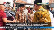 Presiden Jokowi ngelayat ke Rumah Almarhum Hamzah Haz mantan wakil presiden 2001 dan 2004