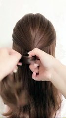 Easy Style for Long Hair  | تسريحة سهلة للشعر الطويل