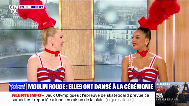 Une expérience unique dans une vie : les danseuses du Moulin Rouge qui ont participé à la cérémonie d'ouverture des JO sur BFMTV