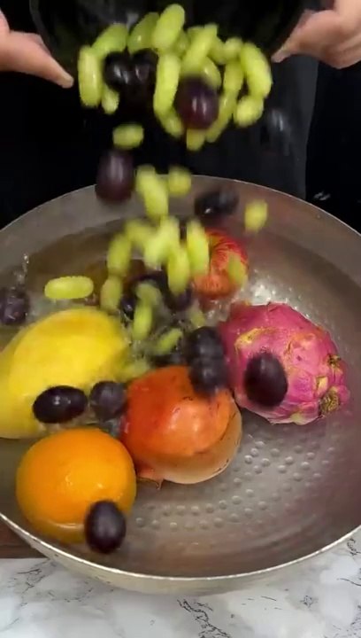 Fruit Chaat ASMR  #shorts #asmr #cooking #asmrcooking #indianasmrworld #food #summer #fruitchaat