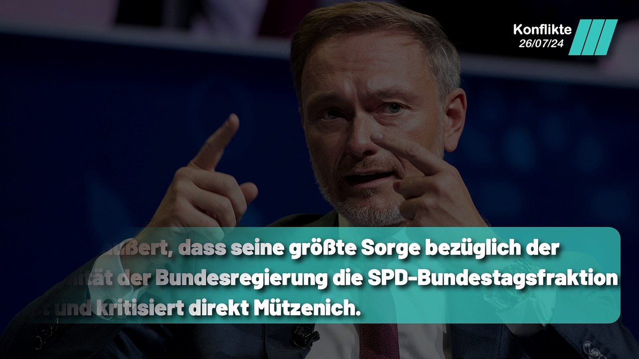 Lindner greift Mützenich an: Die größte Gefahr für die Ampel Koalition ?
