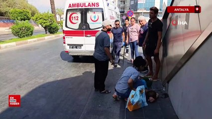 Antalya'da yaya otomobile çarptı: 1 kişi yaralandı