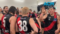 Noradjuha Quantong Bombers celebrate an unlikely win against the Swifts