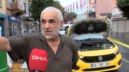 Taksiden inip etrafa ateş açtı