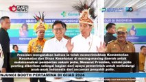 PRESIDEN JOKOWI DAN IBU IRIANA TINJAU KEGIATAN VAKSIN PIN POLIO DI JAYAPURA