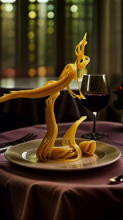 Food is my love language . #midjourney #discodiffusion #ai #machinelearning #abstractart #dance #dancing