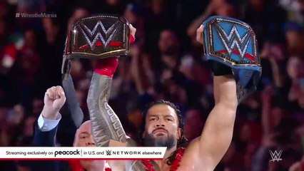 Roman Reigns make his grand entrance at WrestleMania_ WrestleMania 39 Sunday Highlights