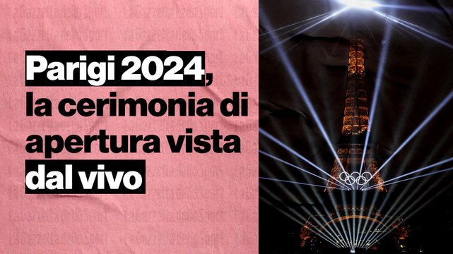 La cerimonia d'apertura delle Olimpiadi di Parigi 2024 vista dalla tribuna stampa