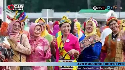PRESIDEN JOKOWI DAN IBU IRIANA HADIRI PERINGATAN HARI KEBAYA NASIONAL DI JAKARTA