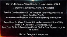(30$)Steve Clayton & Aidan Booth - 7 Day Empires 2024 Course Download