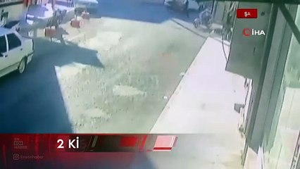 Şanlıurfa'da iş yerine silahlı saldırı anı