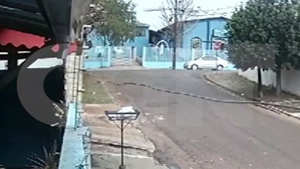 Câmera registra acidente que deixou  criança ferida no Brasília