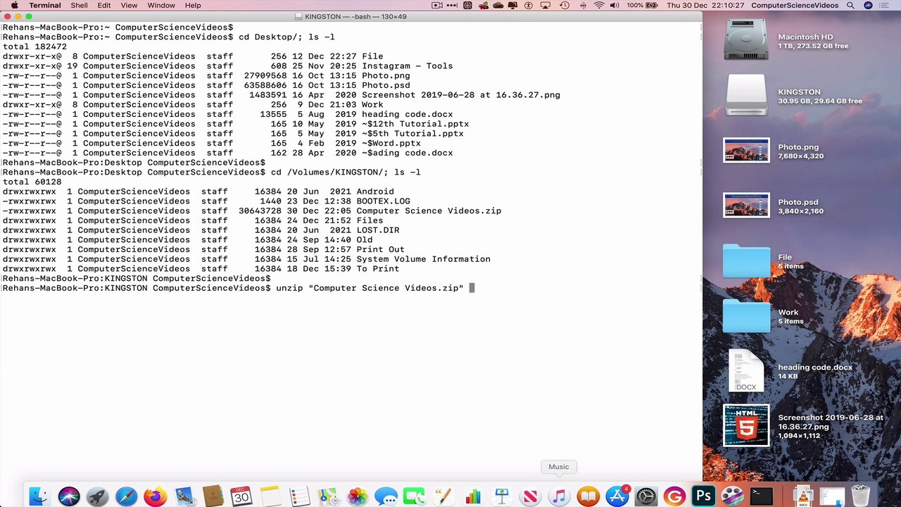 How to EXTRACT a Zip File On USB Using the Terminal Command Prompt - Basic Tutorial | New