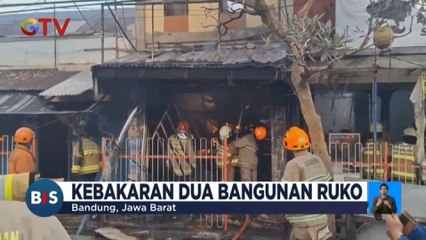 Dua Bangunan Ruko di Bandung, Ludes Terbakar