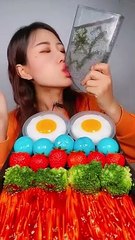 먹방 먹는 소리, Eating faster like a good girl #asmr #mukbang #satisfying #020