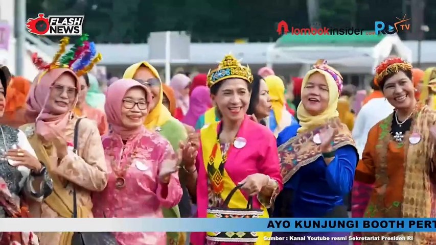 PRESIDEN JOKOWI DAN IBU IRIANA HADIRI PERINGATAN HARI KEBAYA NASIONAL DI JAKARTA