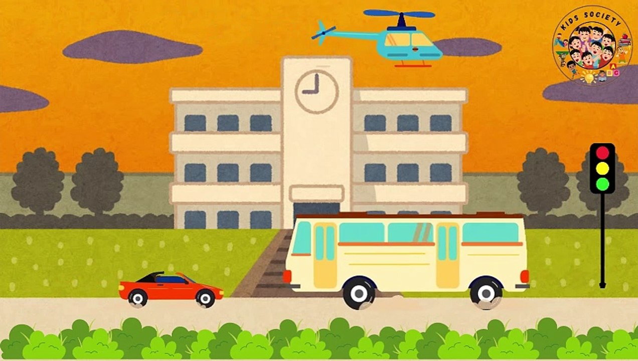 The Wheels on the Bus Go Round and Round | Fun Kids Poem | Sing-Along Nursery Rhyme