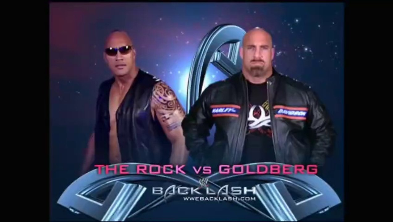 WWE Backlash 2003 - The Rock vs Goldberg