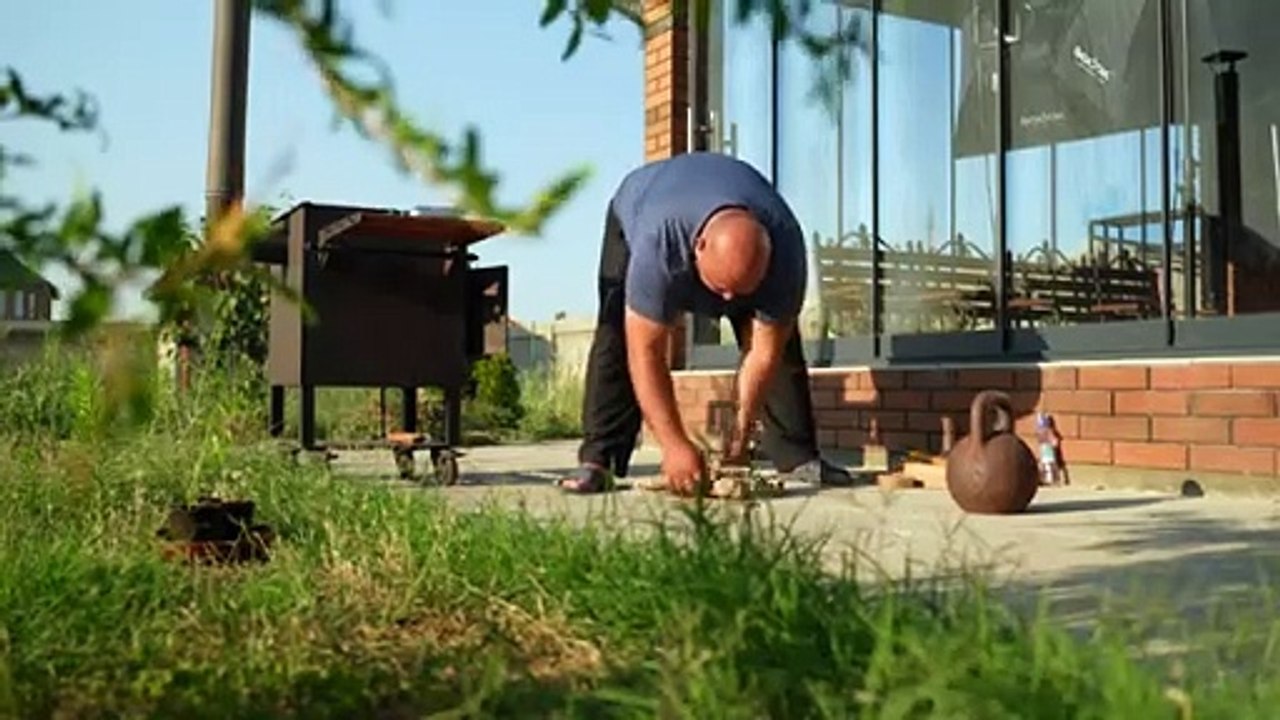 Openwork Pancakes with Meat Filling, Cooked on Wood!