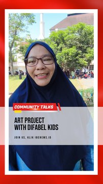 Kolaborasi Yayasan Jenggala Taman Langit dan Alif Ba Ta Edufun dalam Art Project with Difabel Kids