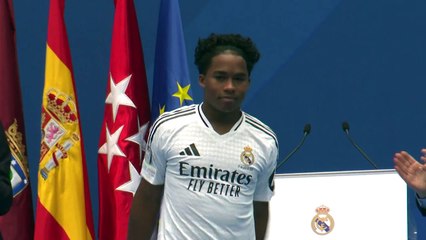 El brasileño Endrick es presentado como nuevo futbolista del Real Madrid