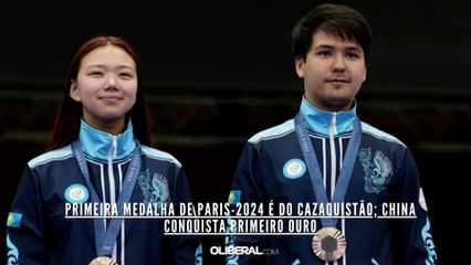 Primeira medalha de Paris-2024 é do Cazaquistão; China conquista primeiro ouro