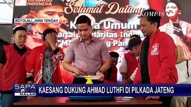 Kaesang Minta Kader PSI Menangkan Ahmad Luthfi di Pilgub Jateng