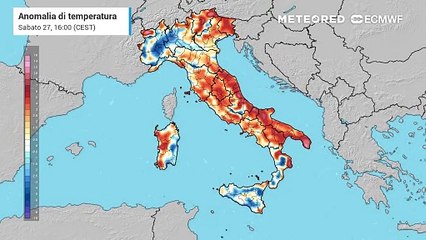 Ancora caldo in Italia in questa parte finale di luglio