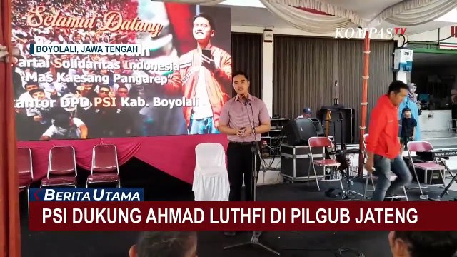 Kaesang Minta Kader PSI Dukung Ahmad Luthfi di Pilgub Jateng 2024