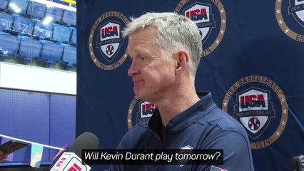 Kerr gives Kevin Durant fitness update