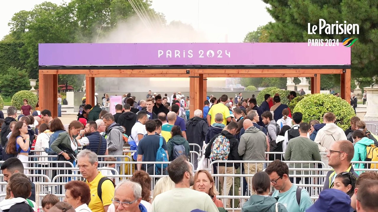 JO Paris 2024 : tout le monde veut venir voir la flamme Olympique des Tuileries