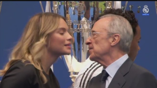 Florentino da dos besos a la novia de Endrick... y vean cómo reacciona el Bernabéu