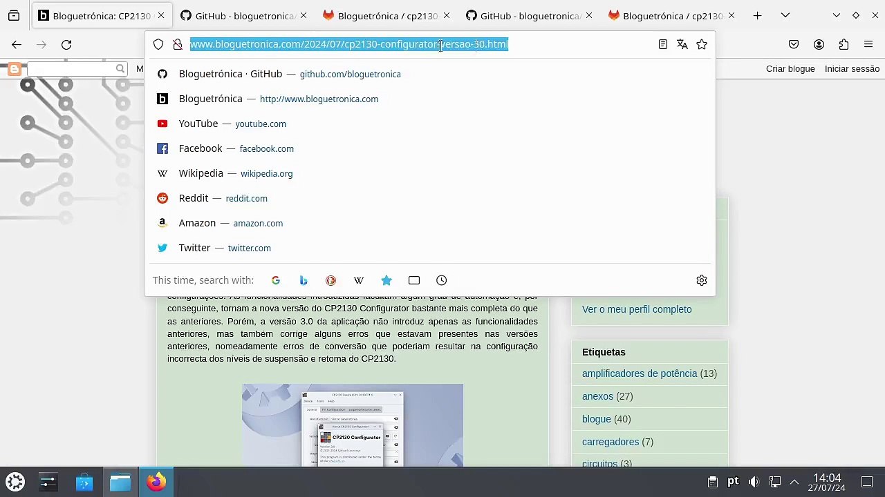 CP2130 Configurator: Demonstração da versão 3.0 no Kubuntu 24.04 LTS