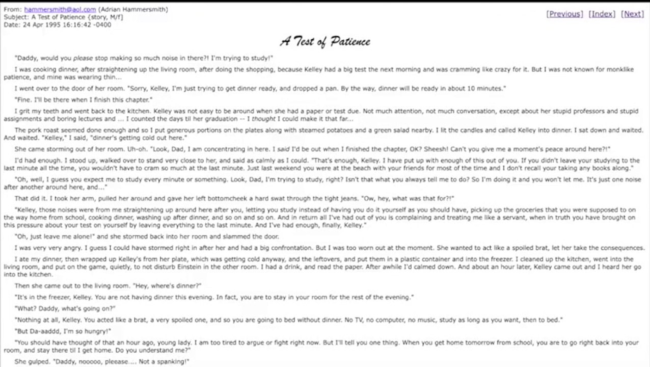 A Test of Patience