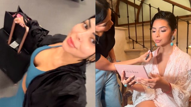 Maquillista recibe críticas tras revelar video inédito de la boda de Ángela Aguilar y Christian Nodal