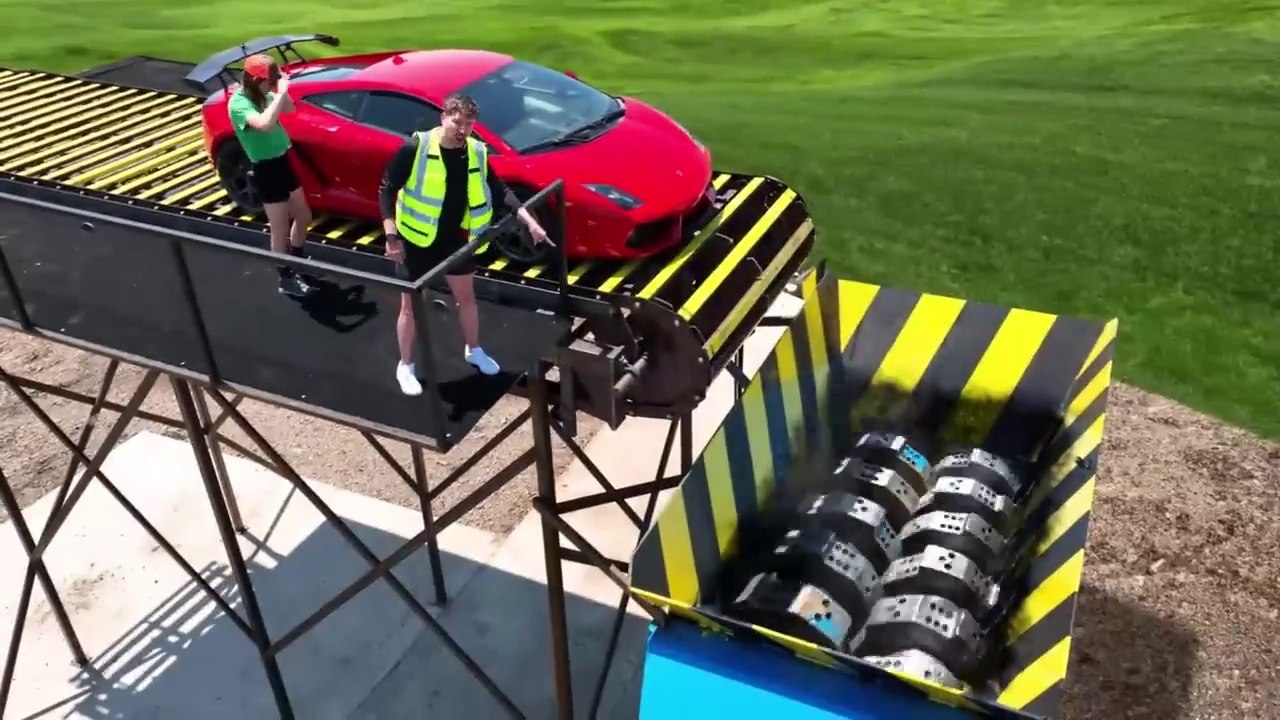 Lamborghini Vs World s Largest Shredder
