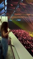 أيتن عامر تُشارك متابعيها مقطع مصور لها خلال حفل آمال ماهر