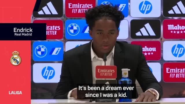 Real Madrid move is a dream come true - Endrick