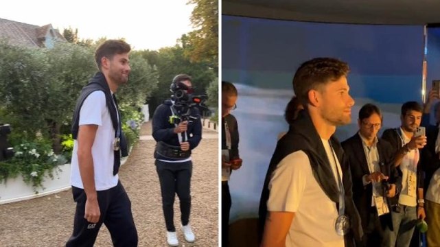 Filippo Ganna porta la medaglia d'argento a Casa Italia