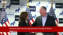 Kamala Harris closing gap on Donald Trump in US election race | Latest news