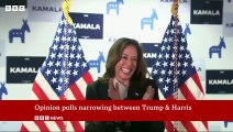 Kamala Harris closing gap on Donald Trump in US election race News